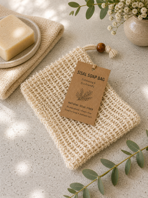 Natural Sisal Soap Saver Bag