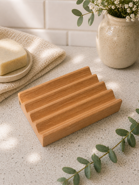 Natural Wood Soap Dish